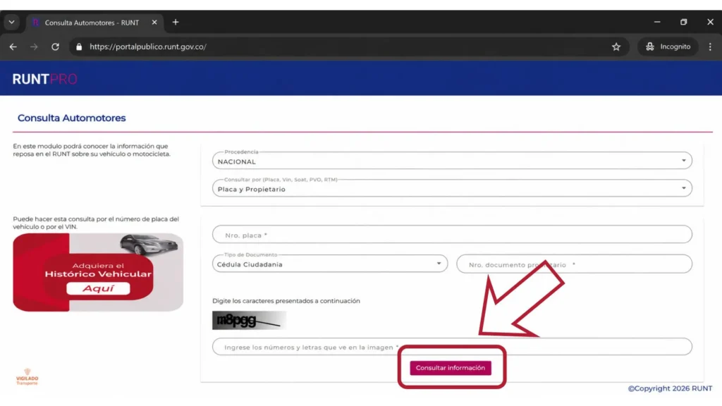 consultar información