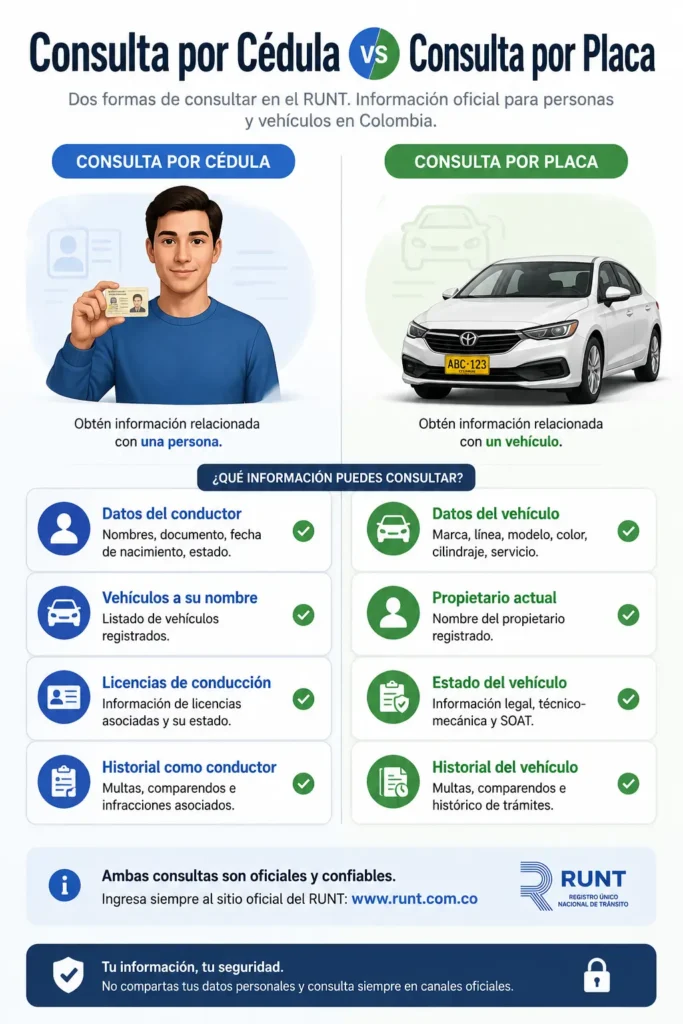 Consulta por Cédula vs Consulta por Placa